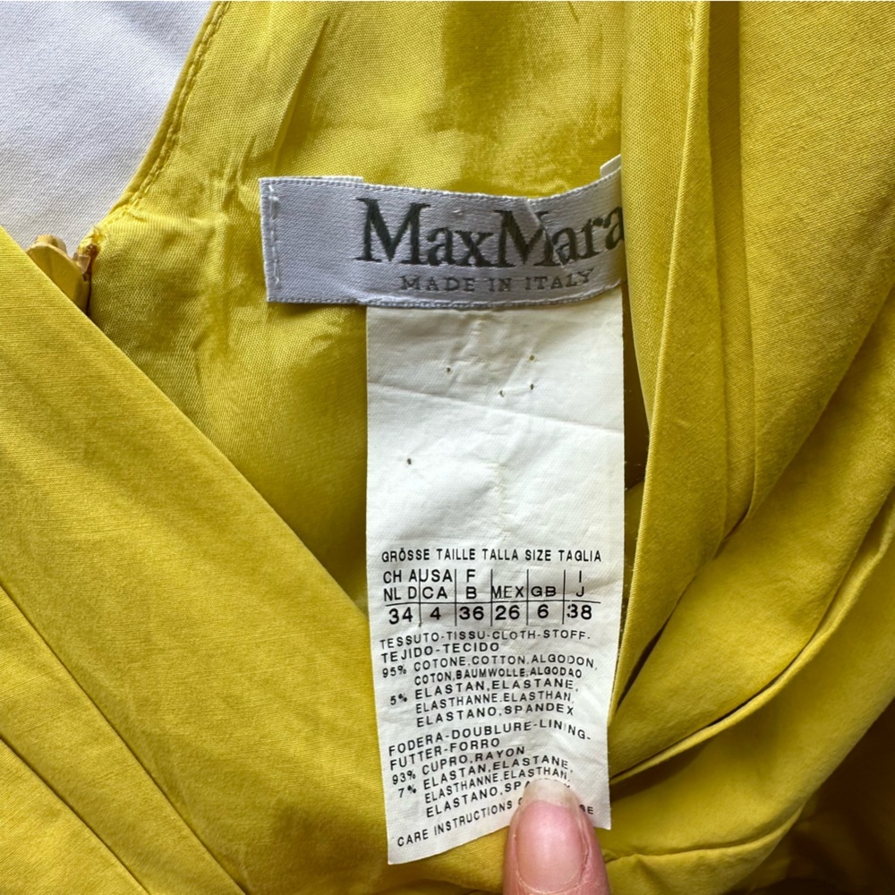 MaxMara Yellow Dress - Picture 6 of 7